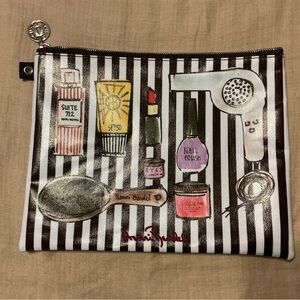 Henri Bendel Striped Cosmetic Pouch